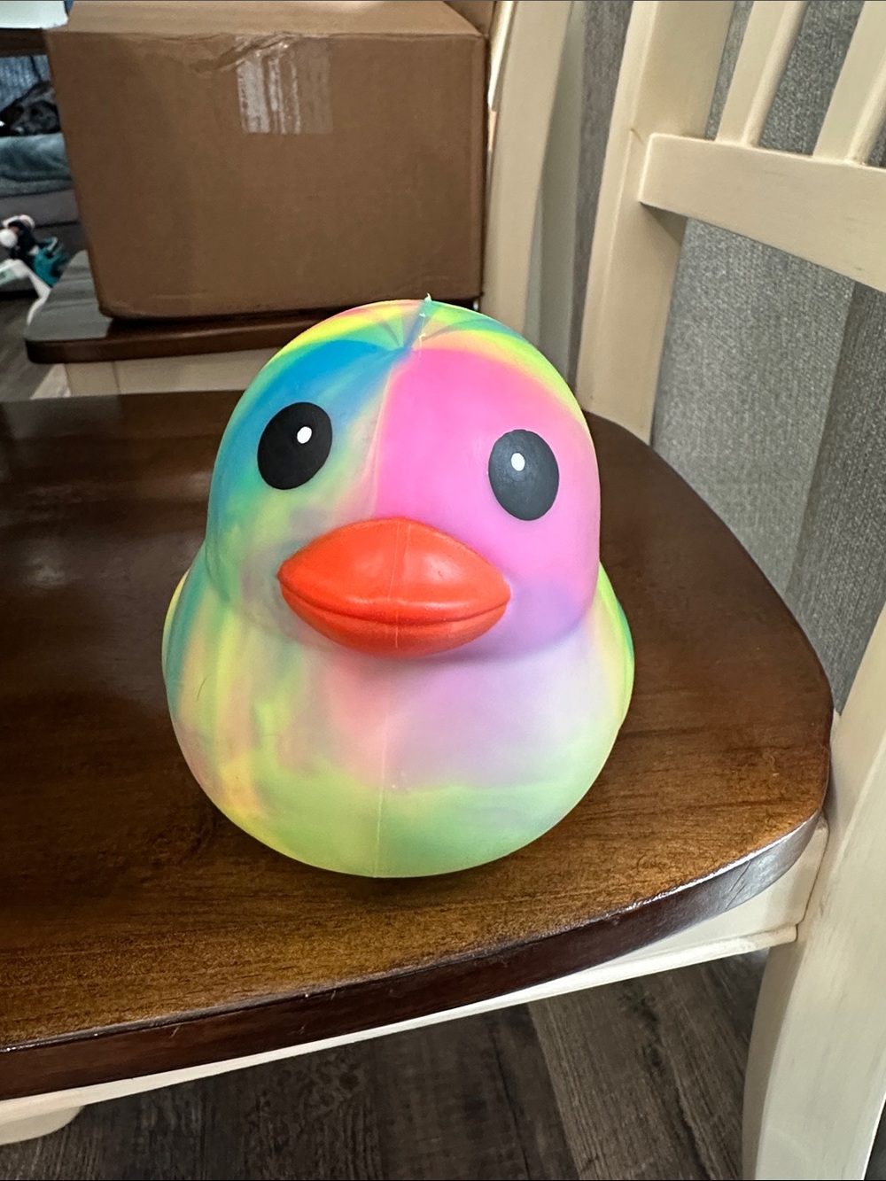 NWT Sunny Days Squeezy Giant Duck Viral Fidget Tie Dye